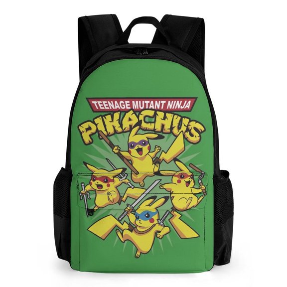 Pikachu3640 Laptop Backpacks with Pocket, Casual Lightweight Bookbag, Classic Shoulders Roomy Bag for Hiking Traveling Camping Business Errands