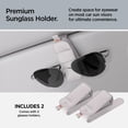 thumbnail image 2 of Soporte para Gafas de Sol Spigen Pack de 2 en Cuero Vegano Magnético Gris, 2 of 7