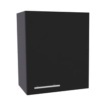 Depot E-Shop Sterling Wall Cabinet with 1 Door and 2 Shelves, Black