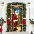 thumbnail image 5 of ‌Christmas Door Cover - 35.43in x 70.87in Santa Claus & Festive Decorations,Christmas Home Decor for Holiday Atmosphere,Door Porch Covers for Home Party Holidays Decoration‌, 5 of 5