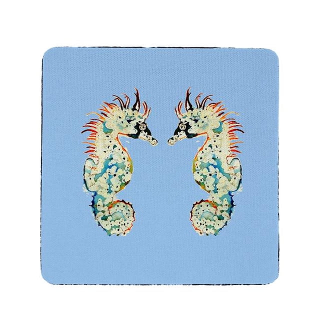 Betsy Drake CT388 Sous-Verre Hippocampes - Lot de 4