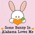thumbnail image 2 of CafePress - Some Bunny In Alabama Loves Me Infant Bodysuit - Baby Light Bodysuit, Size Newborn - 24 Months, 2 of 4