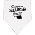 thumbnail image 2 of Inktastic Someone in Oklahoma Loves Me Baby Bandana Bib, 2 of 4
