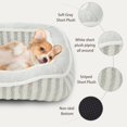 thumbnail image 2 of Cama para perros DEBANG HOME para razas de perros extrapequeños con almohada gris, 2 of 5