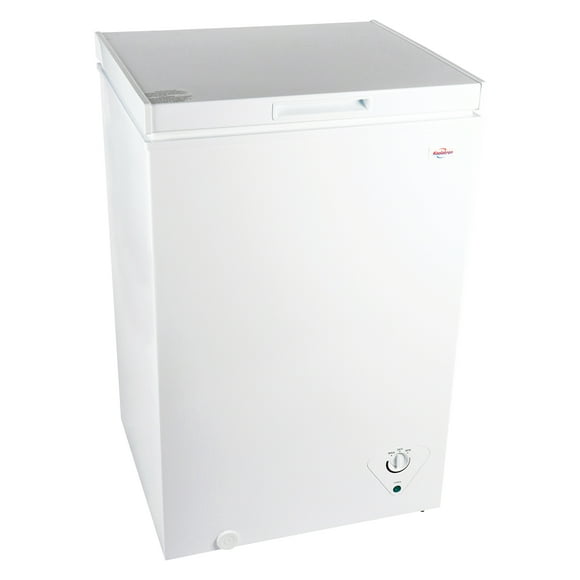 Koolatron Compact Chest Freezer 3.5 cu ft (99L) White, Manual Defrost