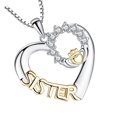 thumbnail image 4 of Collar con forma de corazón para mujer, cadena para clavícula, sencillo y elegante., 4 of 8