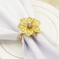 thumbnail image 4 of Zeus 6Pcs Napkin Ring Decorative Holder Buckle Craft Metal Plating Simply Style Holder for Restaurant, 4 of 7