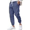 thumbnail image 1 of Zszcpp Summer Pants For Mens 2025 Solid Color Loose Nine Minute Cuffed Leisure Daily Life Trousers Casual Trouser, 1 of 5