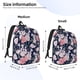 thumbnail image 2 of Easygdp Rose Flowers Mochila de Lona Resistente para Laptop, Compatible con Laptops de 15 a 17 pulgadas, Ideal para Escuela, Trabajo y Viajes-Small, 2 of 5