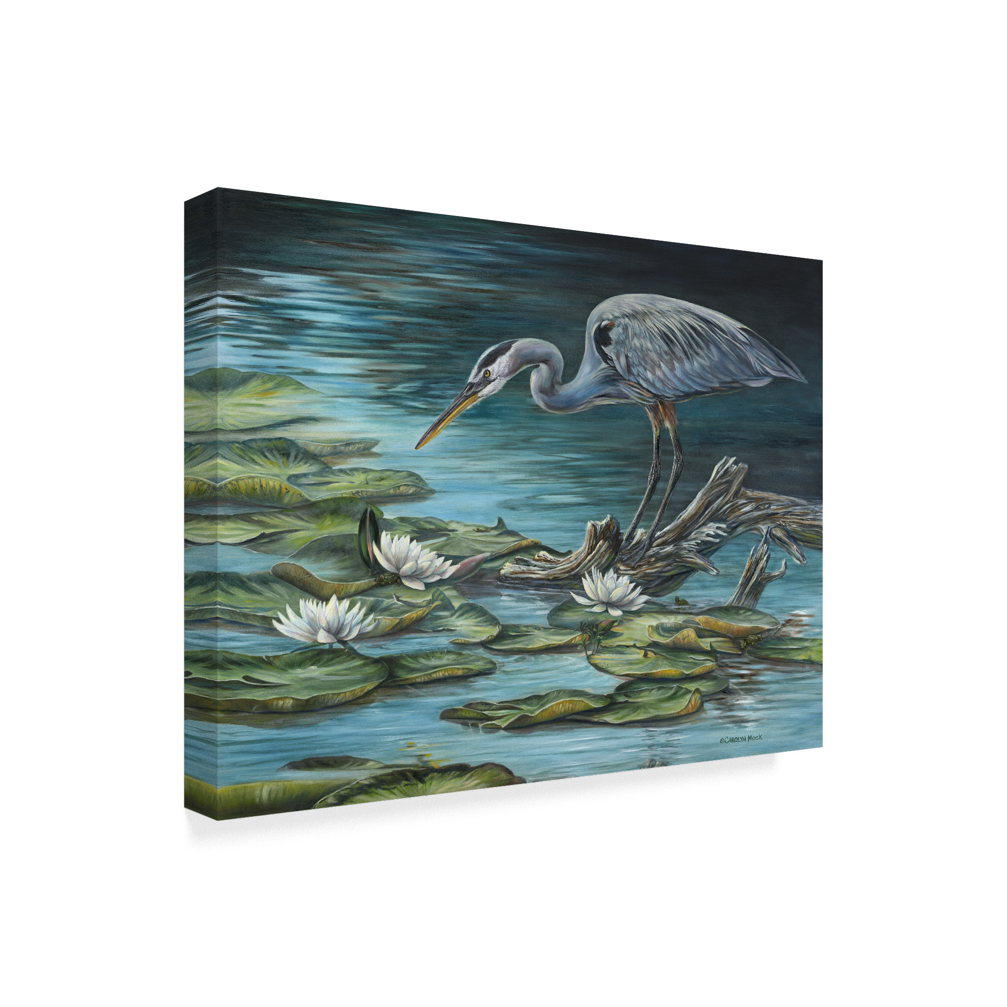 Trademark Fine Art 'Heron Haven' Canvas Art by Carolyn Mock
