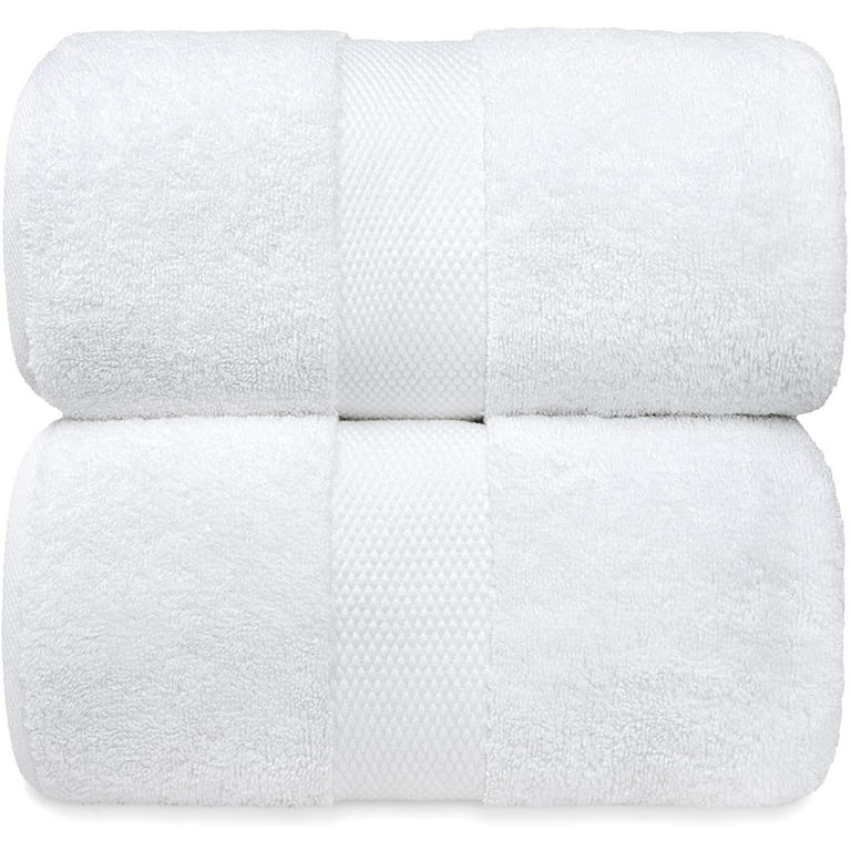 White Classic Luxury White Hotel Bath Sheets, Extra Large XL