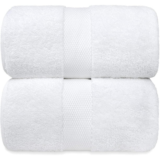 Luxury Bath Sheet Towels Extra Large 35x70 Inch 2 Pack, White