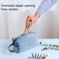 thumbnail image 3 of Riguas Cosmetic Bag with Handle Large Zipper Opening Velvet Women Multifunction Portable Makeup Storage Pouch Daily Use, 3 of 8