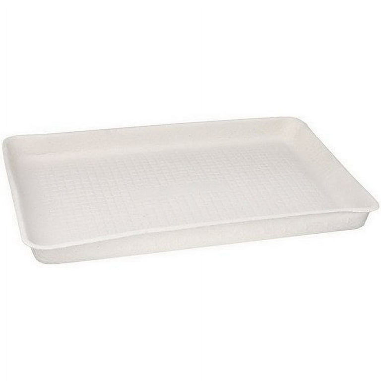 Savaday Molded Fiber Food Trays, 1-Compartment, 9 x 12 x 1, White, Paper, 250/Carton
