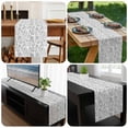 thumbnail image 6 of Gray Flowers Table Runner 70 Inches Long, Farmhouse Pastoral Vintage Plants Branches Kitchen Coffee Dining Table Decoration for Home Party Birthday Wedding Home Decor 13x70 Inches, 6 of 8