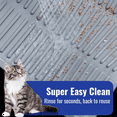 thumbnail image 6 of Silicone Cat Litter Mat,24in X 15in Mat, Trapping Waterproof Under Box Mats,Litter Catcher, 6 of 7