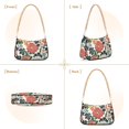 thumbnail image 7 of FORMRS Womens Shoulder Bag with Chain Strap Clutch Purse Cute Tote Handbag, Red Flowers Pattern, 7 of 7