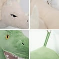 thumbnail image 6 of 3D Cartoon Animal Head Dinosaur Stuffed Plush Toy Head Hanging Wall Decor Safe Soft for Children Bedroom Nursery Room Wall Hanging Decor 1Pcs, 6 of 7