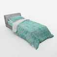 thumbnail image 2 of Ambesonne Nautical Bedding Set 3 Pcs, Ocean Sea Wave Pattern, Twin, Turquoise White, 2 of 2