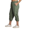 thumbnail image 3 of RBX Active Women's Plus Size Lightweight Woven Capri Pant With Pockets, 3 of 6