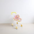 thumbnail image 1 of Phenofice Doll Pram Baby Doll Pram Stroller ABS Yellow Pretend Play 1Pack, 1 of 8