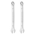 thumbnail image 1 of 2Pcs Combination Wrench 7mm Metric 12-Point Box and Open End CR-V Steel Spanner, 1 of 7