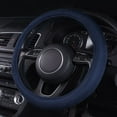 thumbnail image 3 of Warm Faux Sudue Universal Car Steering Wheel Cover, for Cars,suvs,Trucks (Blue), 3 of 7