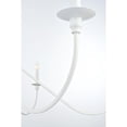 thumbnail image 6 of Living District Rohan 54" 6-Light Transitional Metal Chandelier in White, 6 of 9