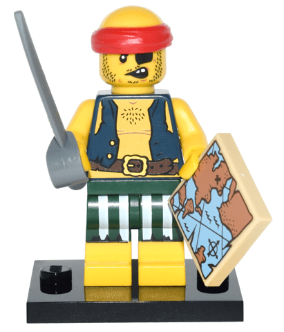 Lego Personnage-scallywag Pirate pirates sabre carte Minifiguren Série 16 NEUF 