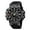 black, variant on Men's Multi-Function Tactical Watch - Waterproof Military Sports LED, Alarm, Stopwatch