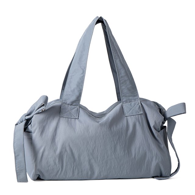 Bolso Hombro Casual Mano Lindo Nylon Ligero Color Sólido para Las Mujeres