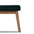 thumbnail image 4 of Rexton Mid-Century Modern Design  Velvet Bench  in Green, 4 of 5