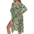 thumbnail image 5 of HELLHERO High Quality Fabrics Long Kimono Swimsuit Cover Up for Beach Casual Loose Lightweight Palm Leaf, 5 of 6