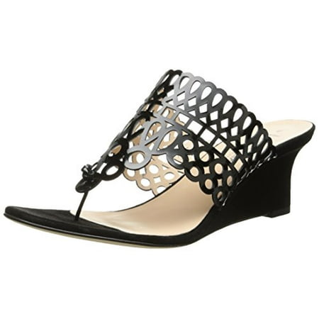 Aquatalia Women's Quinby Wedge Pump, Black Combo, 8.5 M US