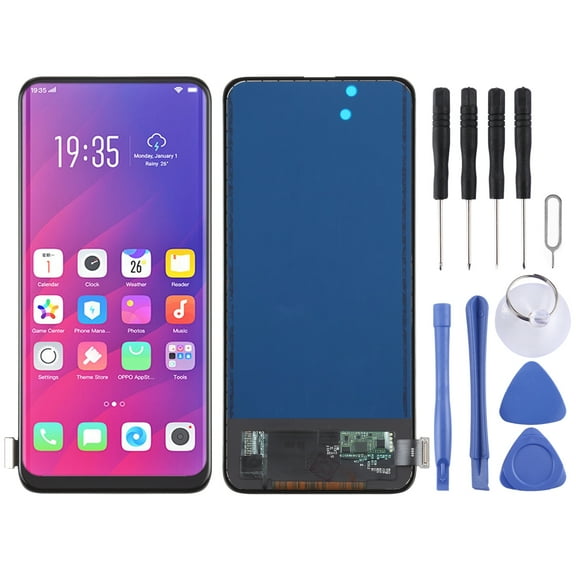Cellphone Spare Parts  TFT Material LCD Screen and Digitizer Full Assembly for OPPO Find X