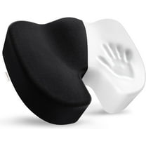 FORU Seat Cushion Pillow for Office Chair, Desk Chair Car Cushion Pad for Tailbone Pain, Memory Foam Coccyx Seat Cushion for Sciatica, Back Pain Relief (Black)