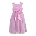 thumbnail image 2 of Richie House Little Girls Pink Flower Accent Ruffled Tulle Dress 2, 2 of 2