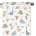 thumbnail image 3 of Sweet Jojo Designs Watercolor Dinosaur Dino Boy Semi-Sheer Rod Pocket Curtain Panels Drapes Set 2 Piece, 3 of 5