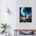 thumbnail image 3 of COMIO Starry Outer Space Art Print-Galaxy Planets Astronauts Space Themed Canvas Wall Art-Perfect for Kids Boy Bedroom Decoration, 3 of 4