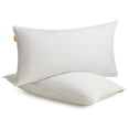 thumbnail image 1 of Juego de almohadas SONGMICS HOME, tamaño estándar, 66 x 51 cm, color blanco TBP0, 1 of 5