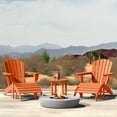 thumbnail image 4 of WestinTrends Dylan Outdoor Adirondack Chair With Ottoman And Side Table 5-Piece Set, Orange, 4 of 17