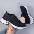 thumbnail image 6 of nsendm Female Fashion Sneakers Adult Sneaker Women Shoes Size 13 Casual Shoes Lace Fashion Shoes Ladies Up Women's Womens Walking Sneaker Black 6.5, 6 of 7