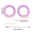 thumbnail image 3 of Ohmyroo LED Ring Flora Growth Light USB Powered Full Spectrum Lamp with Timer for Indoor Greeneries, 3 of 6