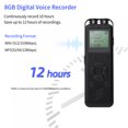 thumbnail image 4 of Yeacher 8GB Digital Voice Recorder Voice Activated Recorder MP3 Player 1536Kbps HD Recording Noise Reduction, 4 of 8