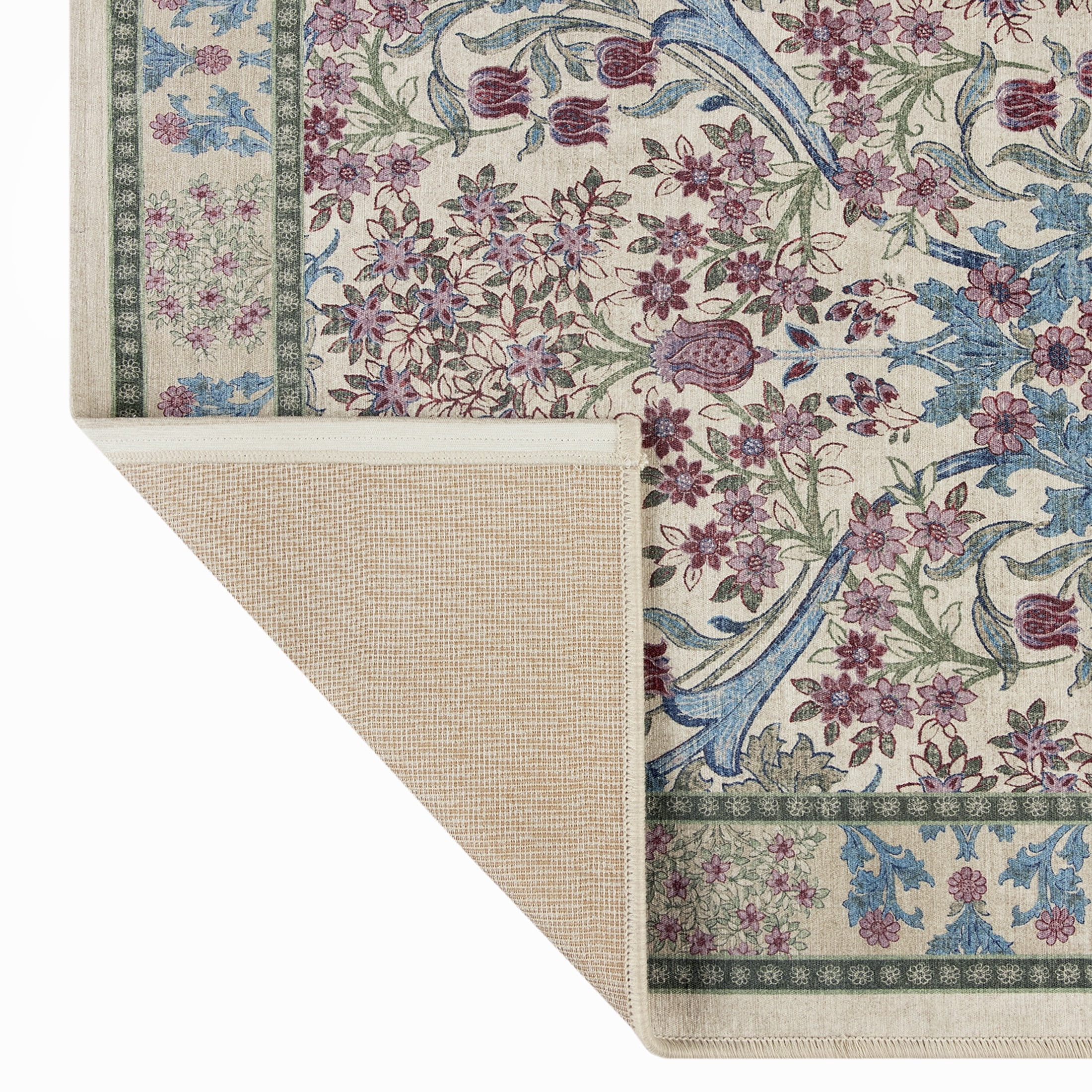 Better Homes & Gardens Beige Hannah Flowing Floral 30" x 46" Accent Rug