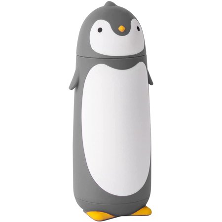 

Penguin stainless steel vacuum thermos travel mug tea water bottle coffee flask (Gray)