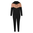 thumbnail image 5 of Wiyuqeen 2 Piece Sweatsuits for Women Hoodie Sweatshirts with Kangaroo Pocket and Jogger Sets Loose Fit Activewear Sets Ladies Color Block Lounge Sets, 5 of 5