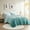 Aqua, variant on Noaman Full/Queen Velvet Duvet Cover Set with 2 Shams & Decorative Pillow, Teal Quilted Diamond Design, 100% Polyester