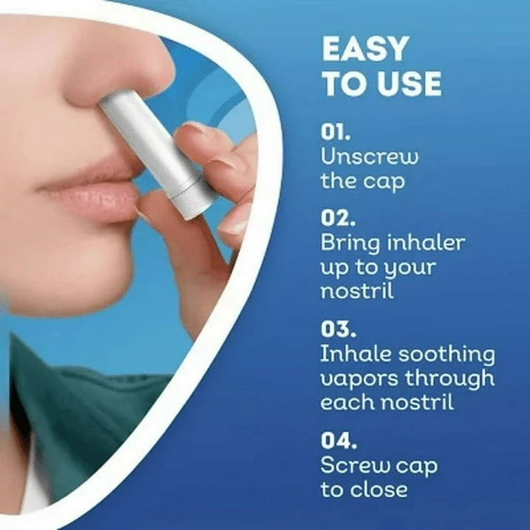 Vicks Inhaler Nasal Vapor Breather Tubes 0.5ML Tubes 1 Tubes Total