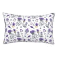thumbnail image 1 of Fotbe Lavender Bicycle Funda de Almohada Decorativa Estilo Occidental, Lujo en Algodón, Fundas para Almohadas King, Cojín Estampado para Decoración del Hogar-14"x20", 1 of 6